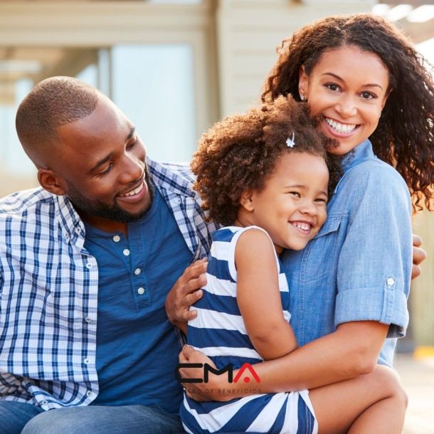 Família sorridente